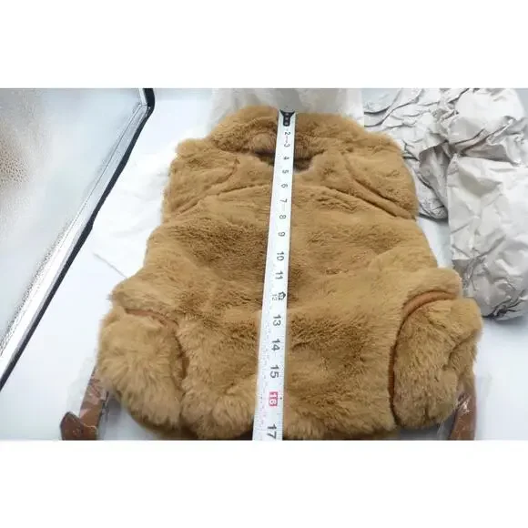 Foley + Corinna Hygge Tower Faux Fur Top Handle Crossbody Bag Tan New NWT H4 - Picture 10 of 11